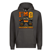 Smoke i'm six this is how i roll monster truck birthday Premium Hoodie - Jasminsmagicworld