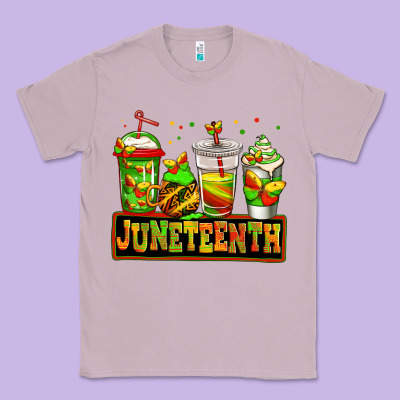 Juneteenth Afro Coffee Cups Classic Tee Designed By Jasminsmagicworld