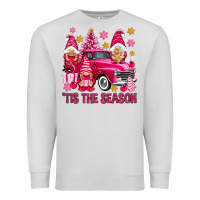 Dove Grey Tis' the season pink Christmas gnomes truck Premium Sweatshirt - NancyCooperArtShop