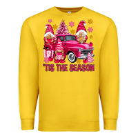 Lemon Tis' the season pink Christmas gnomes truck Premium Sweatshirt - NancyCooperArtShop
