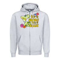 Heather Grey life is short make it salty Zipper Hoodie - Jasminsmagicworld