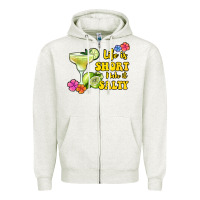 Oatmeal Heather life is short make it salty Zipper Hoodie - Jasminsmagicworld