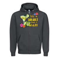 Smoke life is short make it salty Zipper Hoodie - Jasminsmagicworld