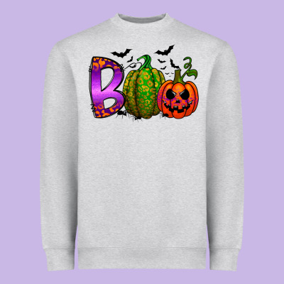 Boo Halloween Heavyweight Sweatshirt Designed By Racoondesign