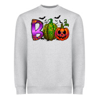 Heather Grey boo halloween Heavyweight Sweatshirt - RacoonDesign
