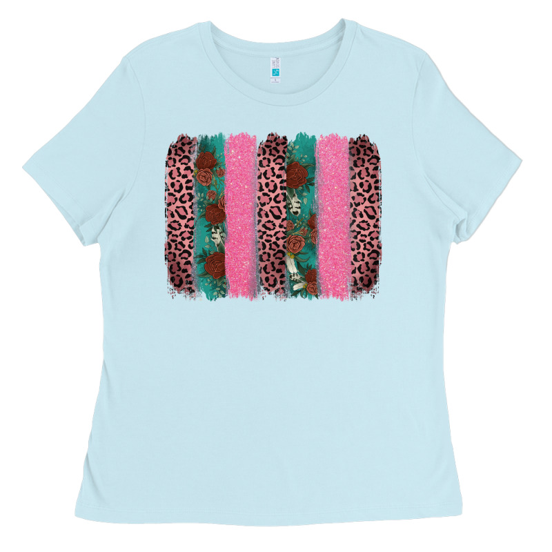 Valentine's Leopard Brushstroke Ladies Tee by AdoDesignShop | Teevron