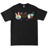 Black peace love coffee Premium Tee - MaliasSmallBusiness