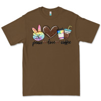 Cacao peace love coffee Premium Tee - MaliasSmallBusiness