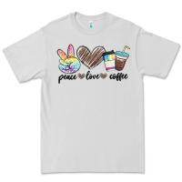Dove Grey peace love coffee Premium Tee - MaliasSmallBusiness