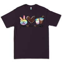 Plum peace love coffee Premium Tee - MaliasSmallBusiness
