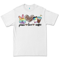 White peace love coffee Premium Tee - MaliasSmallBusiness