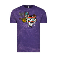 Cloud Purple tx yall western Vintage Tee - CowhideDigitalArt