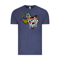 Vintage Denim tx yall western Vintage Tee - CowhideDigitalArt