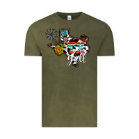Vintage Olive tx yall western Vintage Tee - CowhideDigitalArt