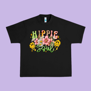 Hippie Soul Urban Heavy Tee Designed By Jahusdesignshop