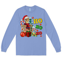 Colony Blue Christmas ho ho ho skeleton Long Sleeve Tee - AdoDesignShop