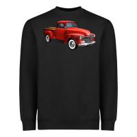 Black western red truck right 34 view 1 Heavyweight Sweatshirt - FaDigitalArtStudio