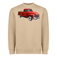 Mushroom western red truck right 34 view 1 Heavyweight Sweatshirt - FaDigitalArtStudio