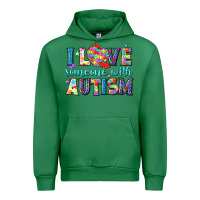 Emerald I love someone with Autism Urban Hoodie - NancyCooperArtShop
