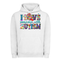 Pigment Lunar Rock I love someone with Autism Urban Hoodie - NancyCooperArtShop