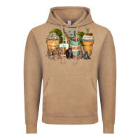 Vintage Coffee safari animals coffee cups Vintage Hoodie - Zillion Design Studio