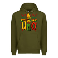 Army Green uno my first mexican birthday Premium Hoodie - Jasminsmagicworld