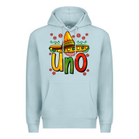 Blue Mist uno my first mexican birthday Premium Hoodie - Jasminsmagicworld