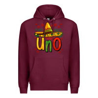 Burgundy uno my first mexican birthday Premium Hoodie - Jasminsmagicworld