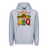Heather Grey uno my first mexican birthday Premium Hoodie - Jasminsmagicworld