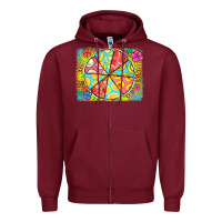 Burgundy fruit plate Zipper Hoodie - Jasminsmagicworld