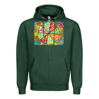 Sports Green fruit plate Zipper Hoodie - Jasminsmagicworld