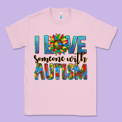 ı Love Someone With Autism Classic Tee Designed By Adodesignshop