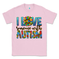 Bubblegum Pink ı love someone with autism Classic Tee - AdoDesignShop