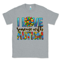 Heather Grey ı love someone with autism Classic Tee - AdoDesignShop