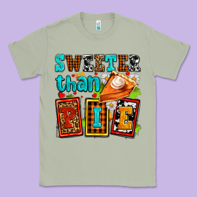 Sweeter Than Pie With Pumpkin Pie Classic Tee Designed By Adodesignshop