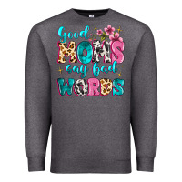 Charcoal Heather good moms say bad words Premium Sweatshirt - MaliasSmallBusiness