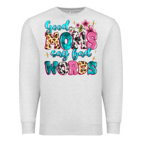 Oatmeal Heather good moms say bad words Premium Sweatshirt - MaliasSmallBusiness