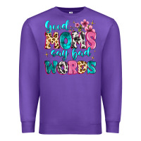 Purple good moms say bad words Premium Sweatshirt - MaliasSmallBusiness