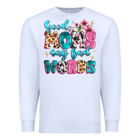 White good moms say bad words Premium Sweatshirt - MaliasSmallBusiness
