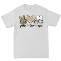 Dove Grey peace love eyes Premium Tee - MaliasSmallBusiness