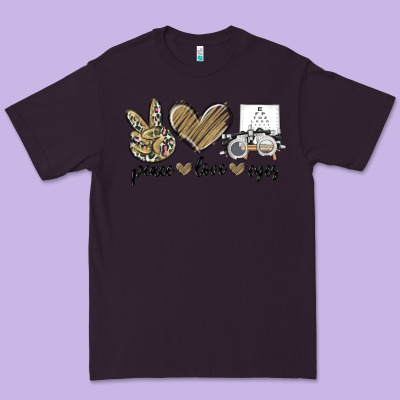 Premium Tee peace love eyes