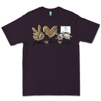 Plum peace love eyes Premium Tee - MaliasSmallBusiness