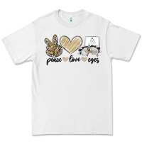 White peace love eyes Premium Tee - MaliasSmallBusiness