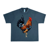 Midnight Navy cockerel Urban Heavy Tee - JahusDesignShop