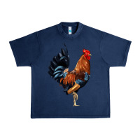 Navy cockerel Urban Heavy Tee - JahusDesignShop