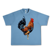 Pebble Blue cockerel Urban Heavy Tee - JahusDesignShop