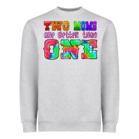 Heather Grey two moms are better than one Heavyweight Sweatshirt - HRA Design Shop