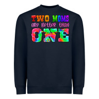 Navy two moms are better than one Heavyweight Sweatshirt - HRA Design Shop
