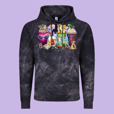 Boss Babe Coffee Cups Vintage Hoodie Designed By Zillion Design Studio