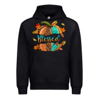 Black Blessed pumpkin Urban Hoodie - NancyCooperArtShop